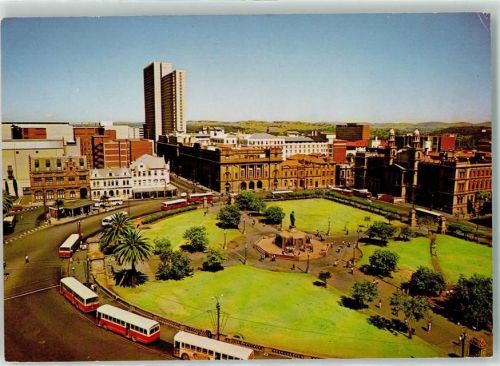 Pretoria Church Square from the east Omnibus Denkmal