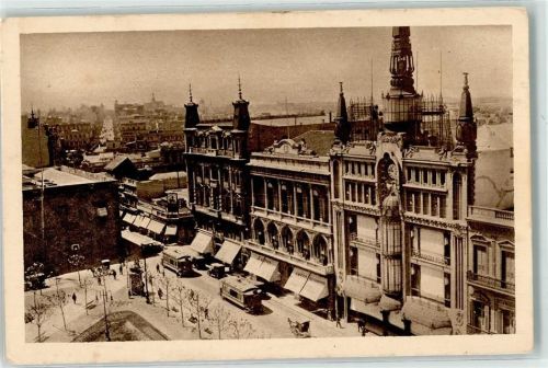 Montevideo - Calla Sarandi Straßenbahn Litfaßsäule Oldtimer