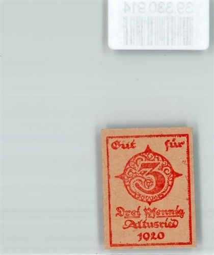 Altusried Notgeld 3 Pfennig