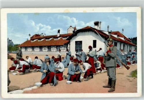 1915 Franzosen bei der Mahlzeit