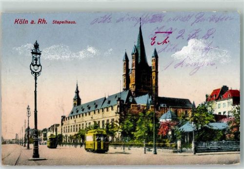Köln Deutz 105 1917 Stapelhaus Straßenbahn