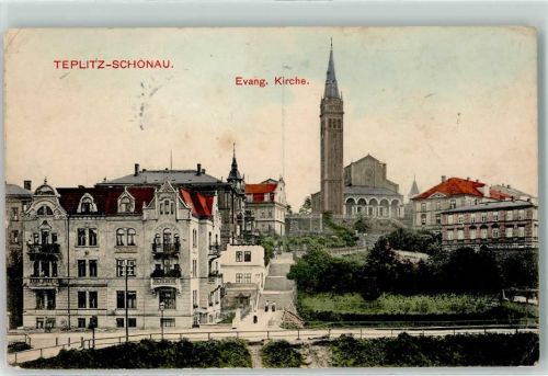 Teplice 1911 Ev. Kirche