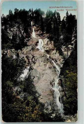 Marktschellenberg Almbachklamm Grosser Wasserfall