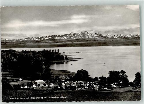 Maurach Landpoststempel Bodensee Campingplatz Schweizer Alpen