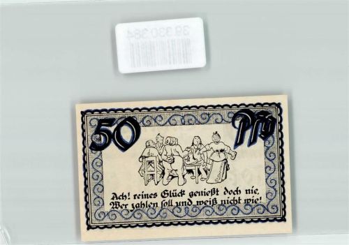Stolzenau 1921 Notgeld Kreis Stolzenau Weser 50 Pfennig Altes Schloss jetzt Kreishaus
