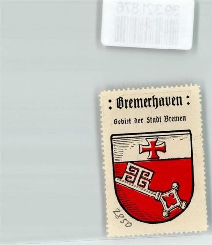 Bremerhaven Vignette Wappen Gebiet der Stadt Bremen