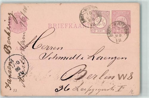 Winterswijk 1888 Ganzsache Vorläufer