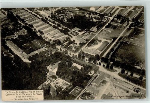 38122 Chalons - Le Camp Quartier du 6 Escadron du Train Sous Intendance et Manutention Militaires Ballonaufnahme