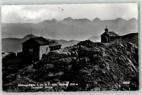 Simonyhütte A.V. Sektion Austria 2210 m Dachstein 3004 m Hüttenstempel