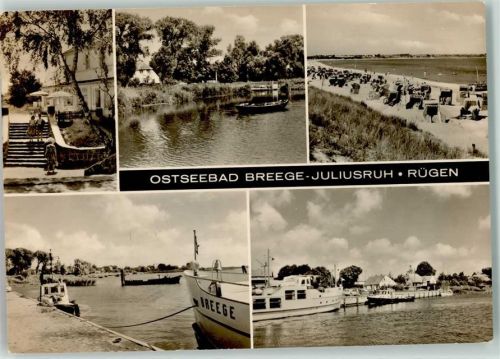 Juliusruh Strand Hafen Salonschiff BREGGE
