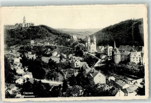 Clerf Clervaux Foto AK Kirche Turm