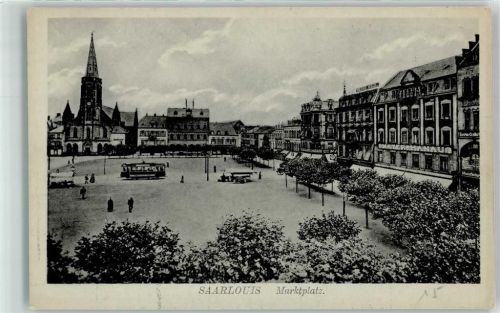 Saarlouis Marktplatz Straßenbahn