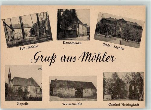 33442 W4836 Herzebrock-Clarholz - Möhler Pott-Möhler Domschenke Wassermühle Gasthaus Heiringhoff