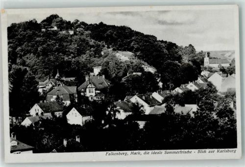 Falkenberg Blick zur Karlsburg
