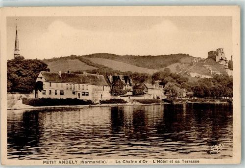 Les Andelys la Chaine d`Or l`Hotel et sa Terrasse