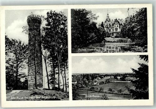 Bückeburg Ida-Turm Palais vom Park