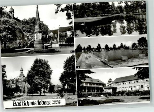 Bad Schmiedeberg Rathaus Schwanenteich Schwimmbad Eisenmoorbad