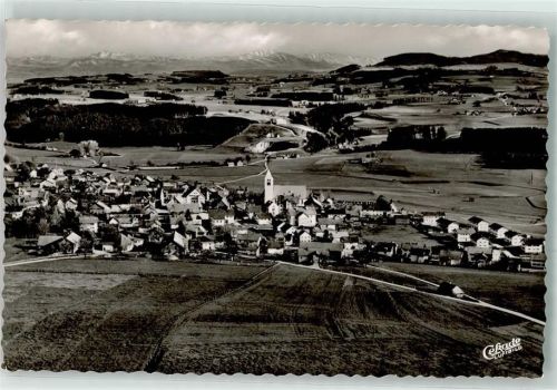 87452 W8966 Altusried Foto AK Fliegeraufnahme des Ortes