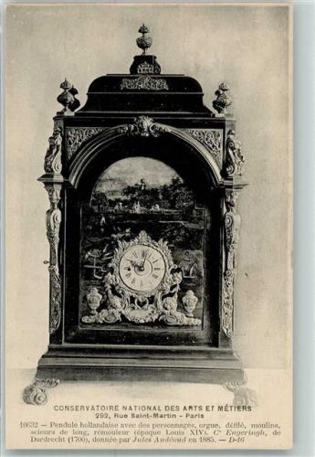 Paris Holländische Uhr mit Figuren auf AK Nationales Museum für Kunst