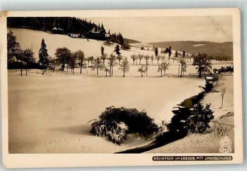 Rehefeld-Zaunhaus Jagdschloß Winter