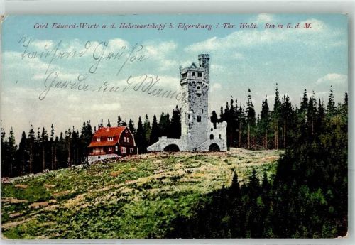 Elgersburg 1913 Aussichtsturm Karl Eduard Warte Hohewartskopf
