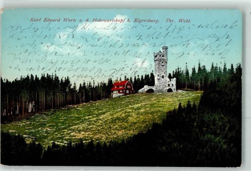 Elgersburg 1913 Aussichtsturm Karl Eduard Warte Hohewartskopf