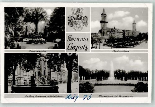 Liegnitz Palmengarten Gasthaus Ratskeller Wasserkunst Piastenschloss