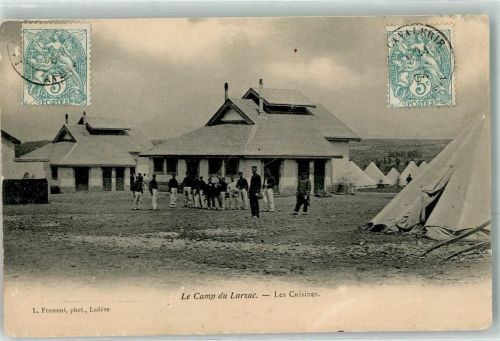 L'Hospitalet-du-Larzac 1904 le Camp du Larzac les Cuisines