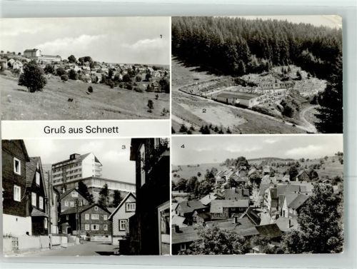 Schnett Bahnpost Dresden Zug 0979 23.6.80 Blick zum FDGB Erholungsheim Kaluga Waldbad