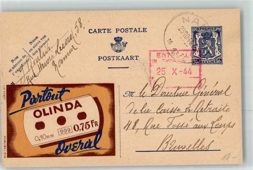 Partout Olinda Overal Rasierklingen Belgien Publibel Nr.549
