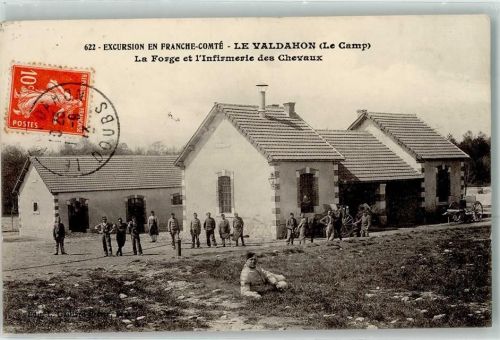 Valdahon 1913 Excursion en Franche Comte le Valdahon le Camp la Forge et l`Infirmerie des Chevaux
