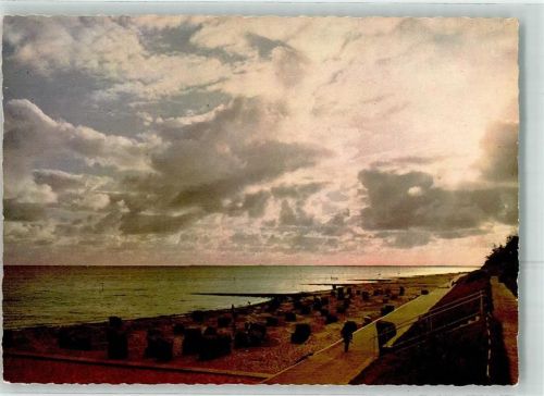Föhr Strandweg Südstrand Abendaufnahme