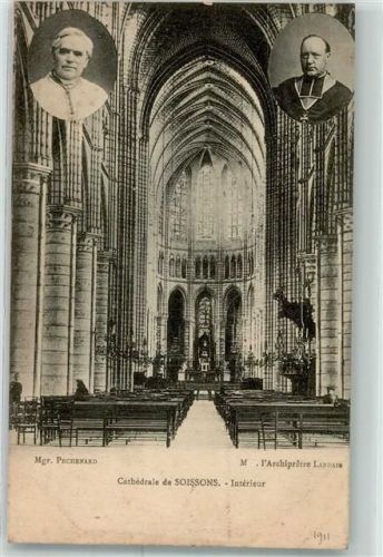 Soissons 1911 Cathedrale Inneres