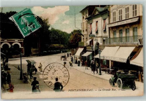 Fontainebleau 1916 la Grande Rue Oldtimer