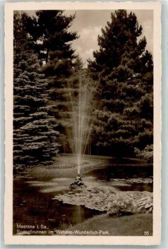 Meerane Springbrunnen im Wilhelm- Wunderlich- Park