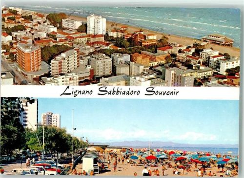 Lignano Sabbiadoro Vogelschau Oldtimer