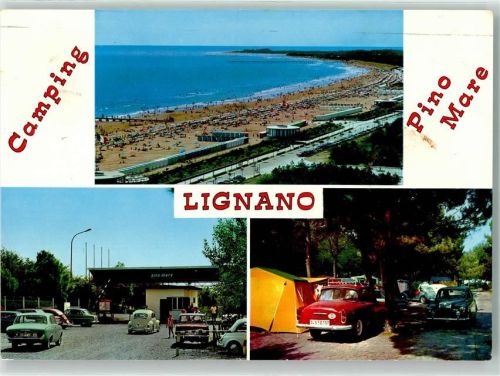 Lignano Sabbiadoro Campingplatz Auto Schwimmbad Strand