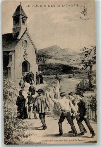 Le Tocsin des Militants Sonnons le bien fort dans route la France Kirche Sturmläuten Glocke