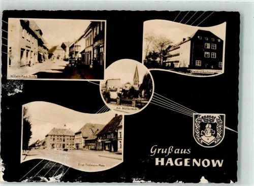 Hagenow Wilhelm Pieck Straße Oldtimer Kreiskrankenhaus Ernst Thälmann Platz