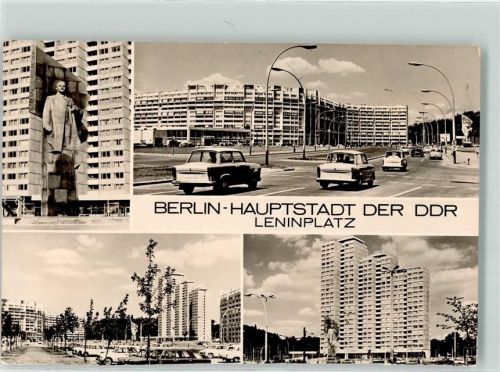 Friedrichshain Denkmal Lenin Leninplatz Auto Trabant Kinder- und Jugenspartakiade 1972
