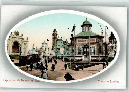 Brüssel 1910 Ausstellung 1910 Straßenbahn