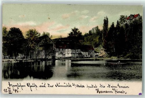 Weida 1906 Gasthaus Aumühle