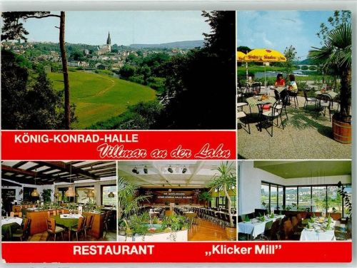 Villmar König Konrad Halle Restaurant Klicker Mill Gasthaus Terrasse Gastraum Kirche