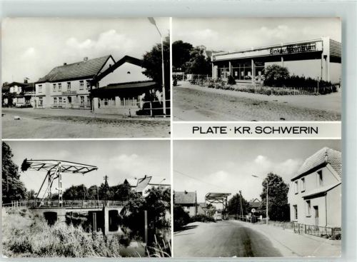 Plate Einkaufszentrum Oldtimer Fahrrad
