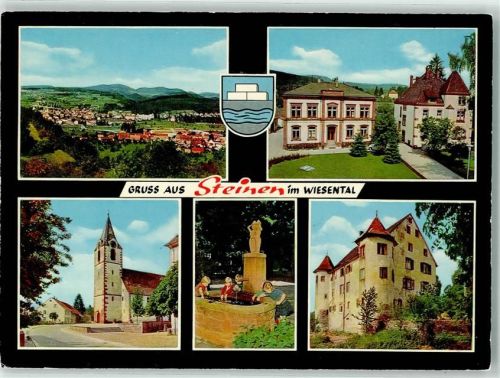 Steinen Kirche St. Peter Stadtschloss Rathaus Brunnen