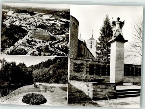 Waldfischbach-Burgalben Kriegerdenkmal 1914-18 Fliegeraufnahme