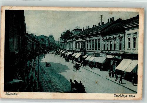 Miskolc 1929 Straße Szechenyi-ucca
