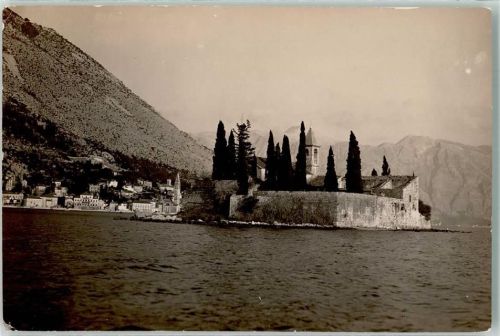 Perast St. Georg Kirche Ort handschriftlich