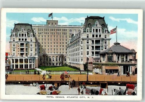Atlantic City 1928 Hotel Dennis Stempel Nachgebühr