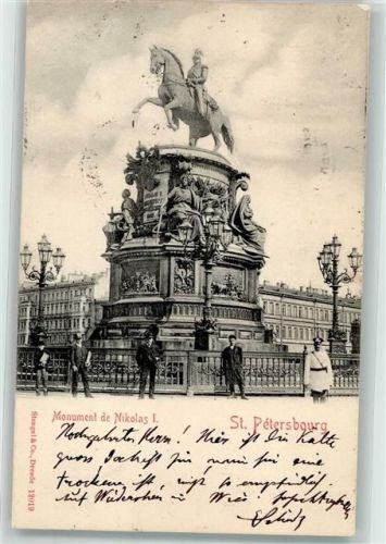 St. Petersburg 1902 Denkmal Nikolas I.